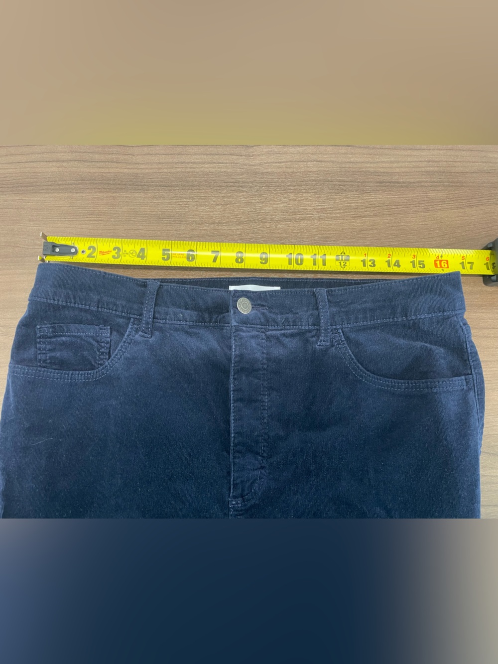 Women’s LOFT Skinny Corduroy Pants Navy Blue size 12 - Picture 3 of 9